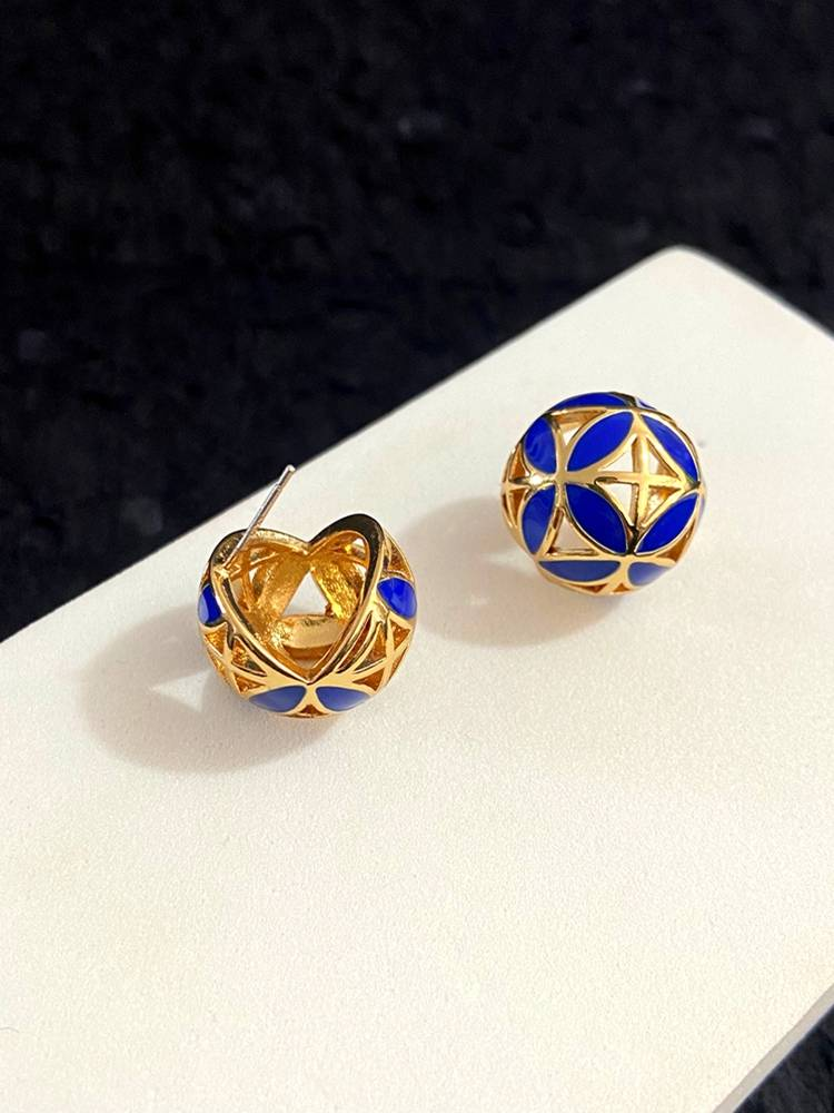 Orecchini in smalto colorato con fiori traforati, stile fashion, adatti per accessori da festa, vacanze e tutti i giorni per le donne._voghion.com
