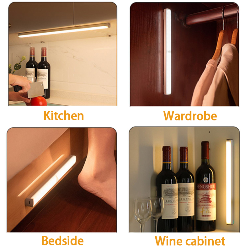 Motion Sensor Light Wireless LED Night Lights Bedroom Decor Light Detector Wall Decorative Lamp Staircase Closet Room Aisle Ligh_voghion.com
