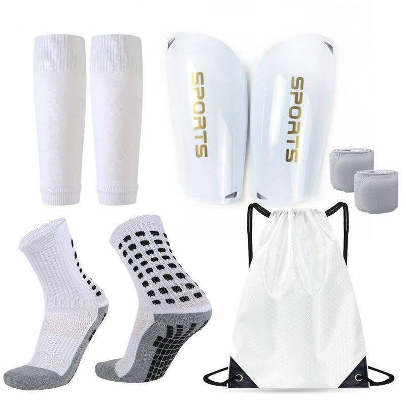 Parastinchi da calcio Parastinchi + Calzini per le gambe + Calzini da calcio Combinazione di protezioni per i piedi a doppio strato_voghion.com