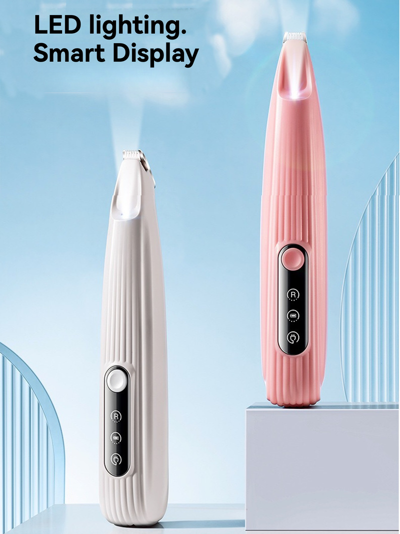 1 USB Pet Clipper With LED Light, For Trimming Claw Ear And Body Hair_voghion.com