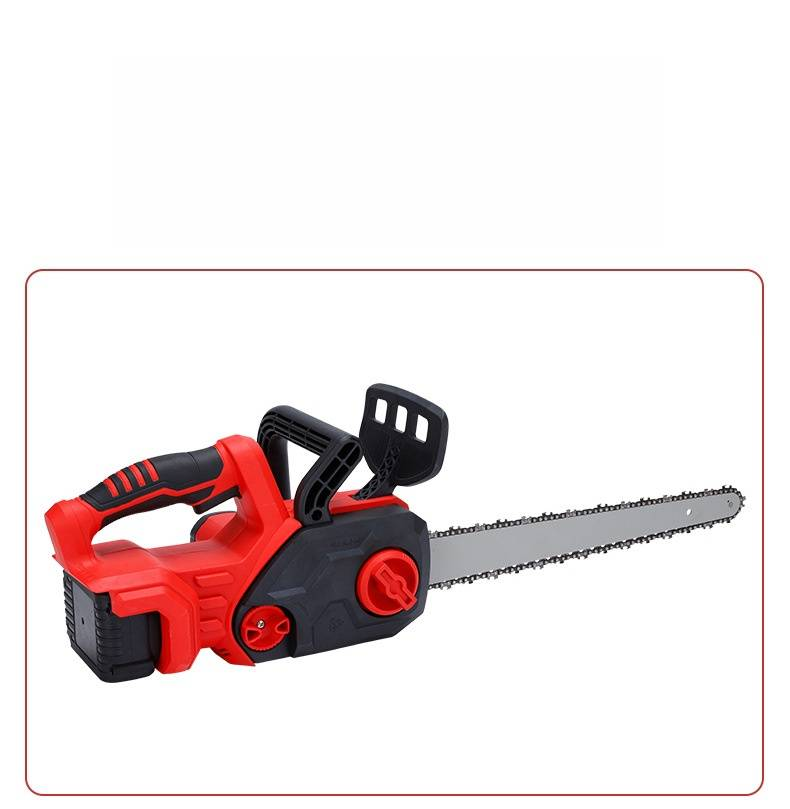 12-Inch Brushless Electric Chainsaw - Cordless Rechargeable Handheld Chainsaw With High Power Motor, Lightweight Design For Garden Tree Cutting_voghion.com