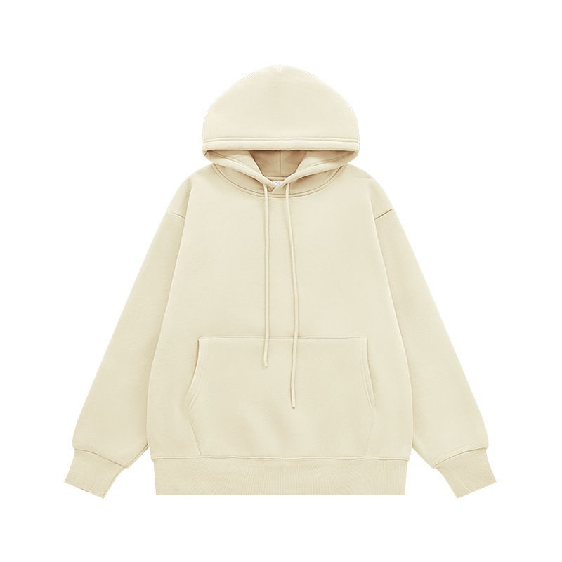 Felpa con cappuccio foderata in pile – 350 g/m², capo essenziale da streetwear oversize con tasca a marsupio_voghion.com
