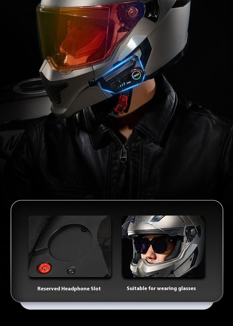 3C-Certified Full-Face Motorcycle Helmet – Dual Visor (Clear/Tinted/Chrome), ABS Shell, 8 Colorways & 4 Sizes For Urban Commuters_voghion.com
