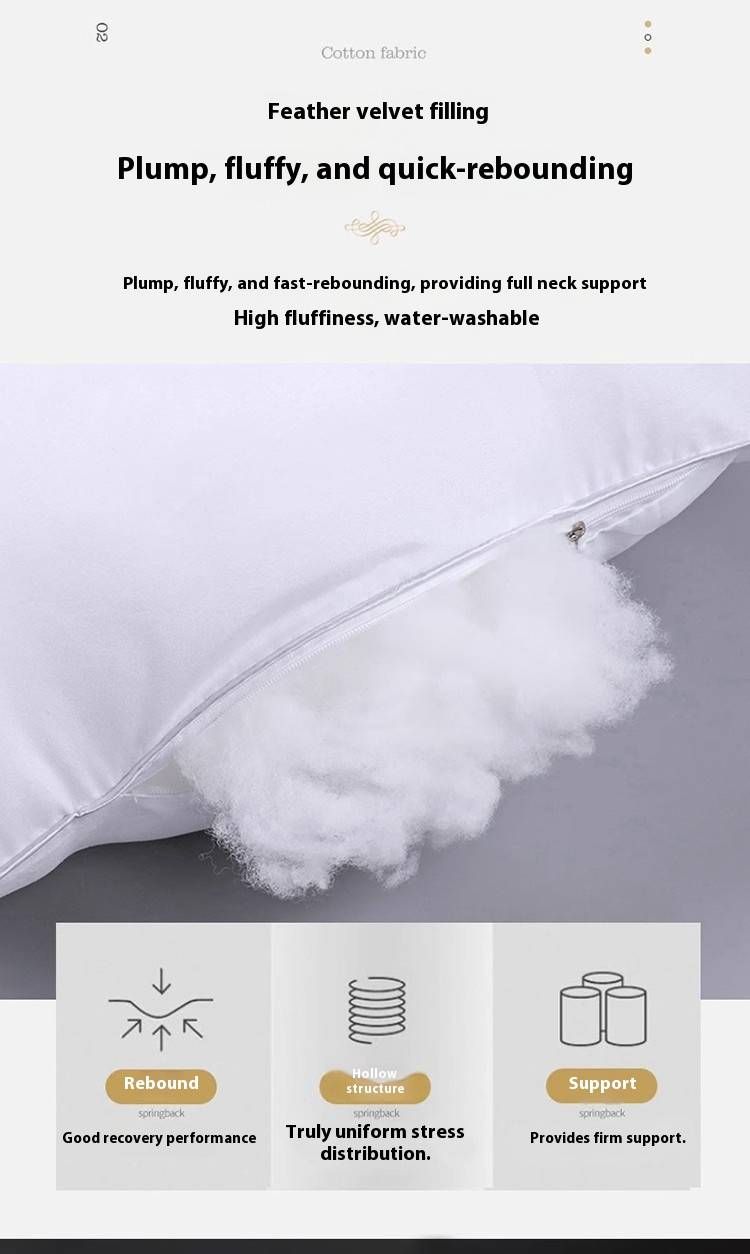 Cuscino in poliestere di qualità alberghiera (48x74 cm) – Altezza regolabile (5-10 cm) per supporto cervicale, anti-cedimento, vendita all'ingrosso per casa e ospitalità_voghion.com
