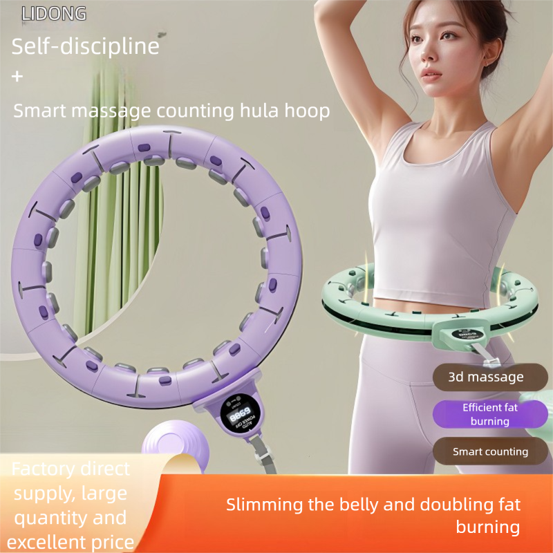 voor vrouwen, buikspierversteviging, afneembaar en splitsbaar, stil, antislip, taillevriendelijk, slimme hula-hoep met telfunctie_voghion.com