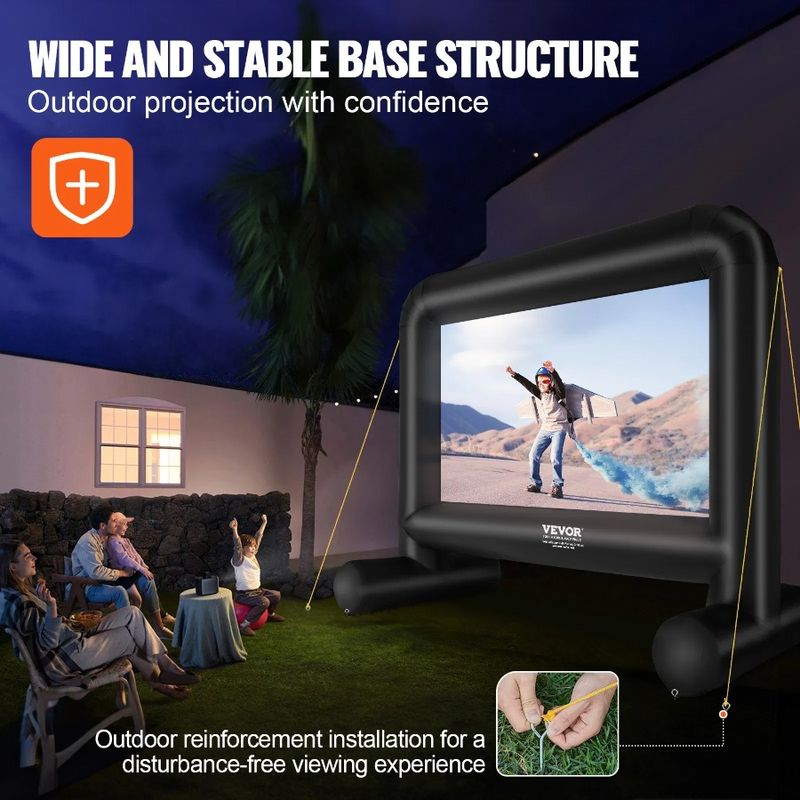 With Projector 16 Blower Screen Carrying For Inflatable And Movie FT Bag Projecti Outside Front Inflatable 192inch Screen Rear_voghion.com