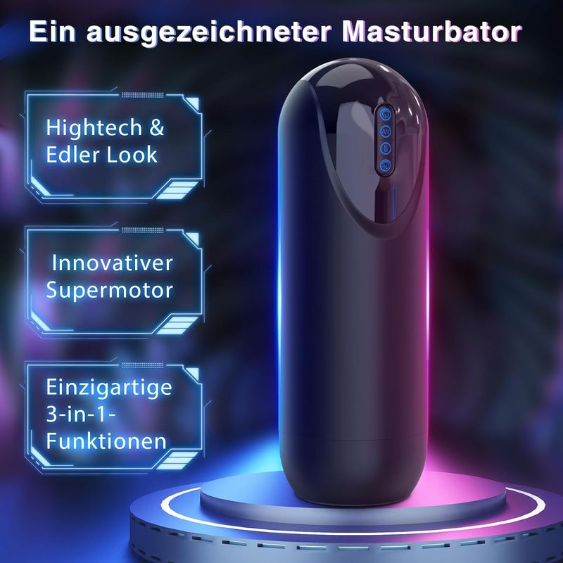 Open The Second Generation Male Airplane Cup, Fully Automatic Vibration Suction Telescopic Trainer, Electric Deep Throat Wrapped Masturbator_voghion.com