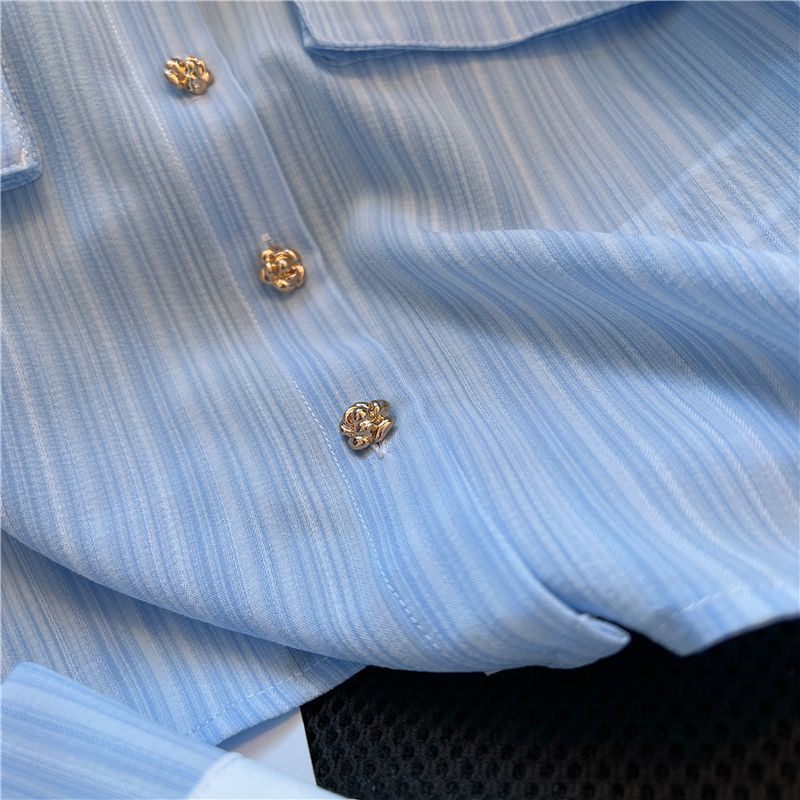 Damenbekleidung Frühling Neues beliebtes bequemes schlankes weißes Design Nischenhemd_voghion.com