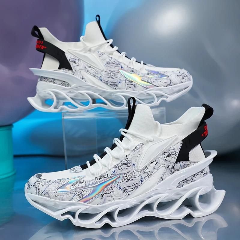 Männliche Casual Tennis Sneakers Trainer Race Atmungsaktive Sportmode Loafers Laufschuhe für Männer Training Runner_voghion.com