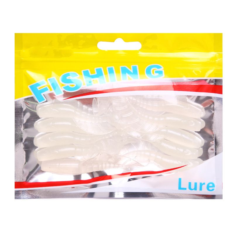 Köderrock, gekräuselter Schwanz, leuchtender weicher Köder, Simulationsköder, Süßwasser-Seefischerei, Schwarzkopf-Mandarinfisch, nach oben gerichteter Mund, weicher Fisch_voghion.com