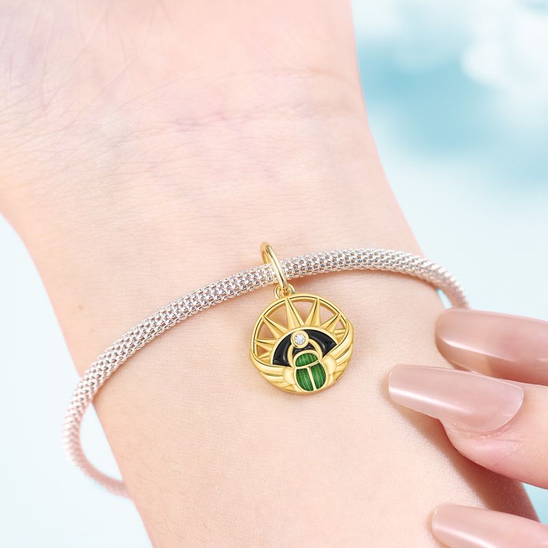 Women's Jewelry Insect Dragonfly Butterfly Firefly Charm Pendant Beads Jewelry With Bracelet Pieces White Copper Plated Silver_voghion.com