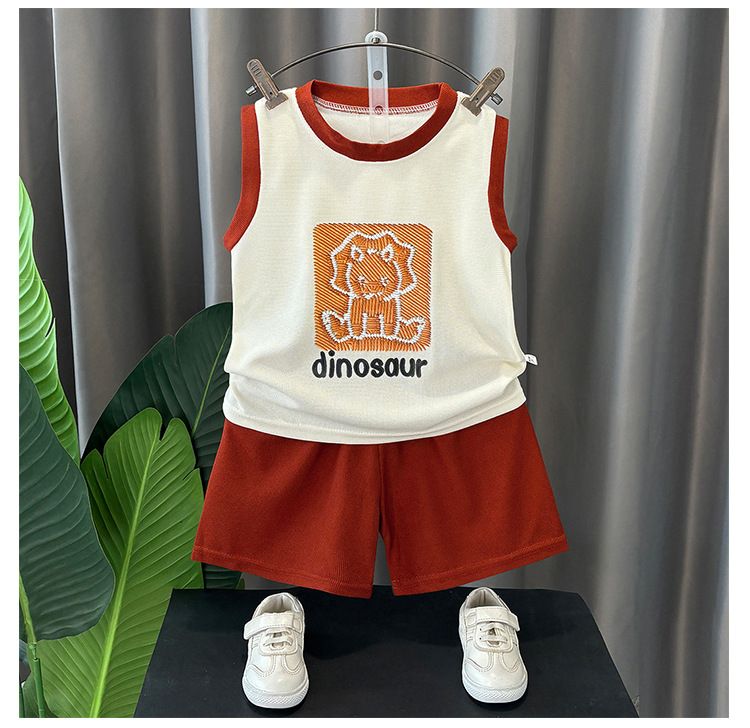 Nuovo vestito estivo per bambini, senza maniche, sottile, per bambini di piccola e media taglia, versione larga, abbigliamento per bambini all'ingrosso_voghion.com