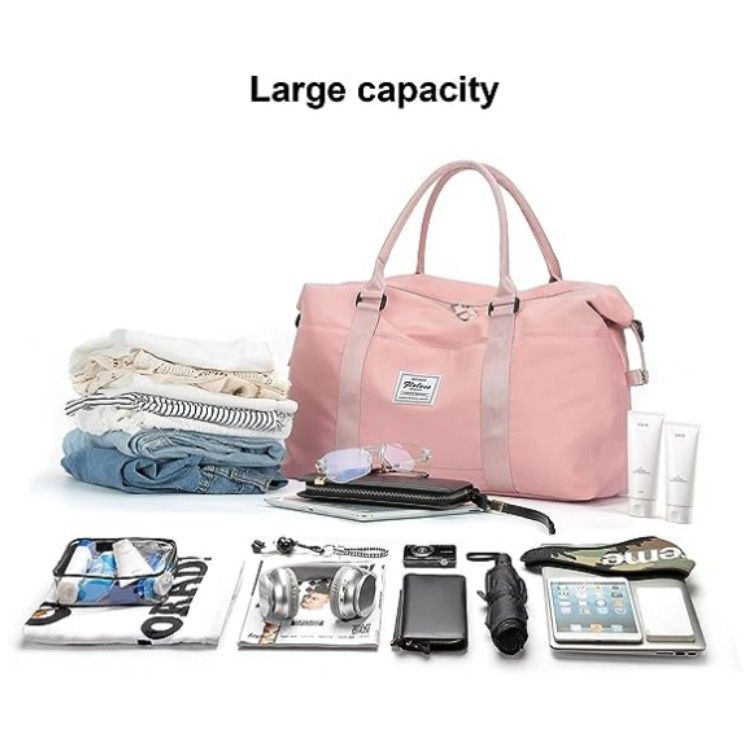 2024 Rees Handtasche Grouss Kapazitéit Moud Gepäck Sak Weekend Männer a Fraen Iwwernuechtung Bag Business Travel Storage Grouss Bag Robust an haltbar_voghion.com