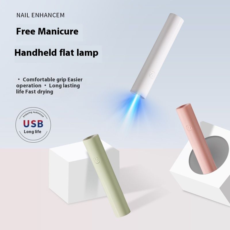 Lampada per unghie dritta, piccola e portatile, portatile, macchina per fototerapia, lampada per polimerizzazione UV ricaricabile, mini lampada da forno ad asciugatura rapida_voghion.com
