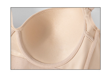 Women's Clothing Large Size Glossy Seamless Underwear Push-up and Breast-proof Adjustable Bra_voghion.com