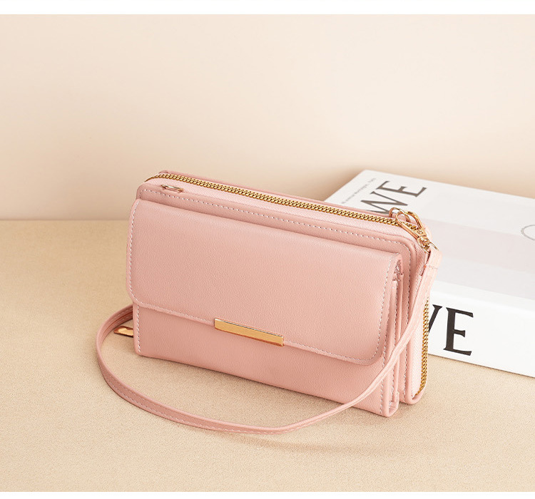 Portafoglio lungo da donna, borsa per cellulare di grande capacità in stile coreano, borsa piccola a tracolla, portamonete, borsa per cellulare alla moda e versatile_voghion.com