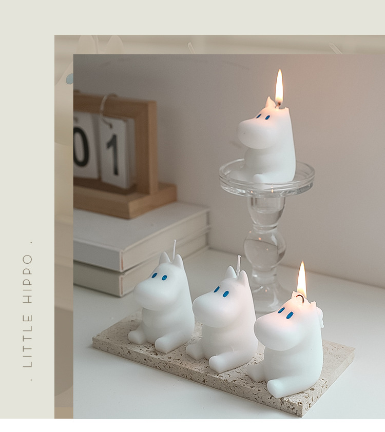 Muming kaars Instagram schattig huisdecoratie handheld cadeau vakantie verjaardagscadeau sojawas handgemaakte aromatherapie kaars_voghion.com