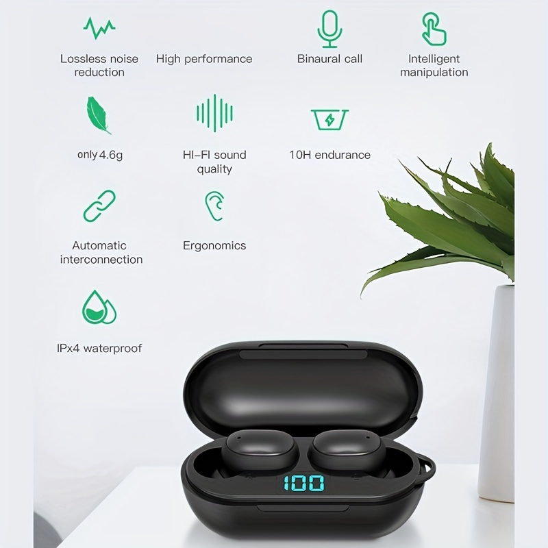 TWS Wireless 5.3 Kopfhörer In-Ear-Ohrhörer Kopfhörer Wasserdichtes Headset Stereo-Touch-Kopfhörer Für Xiaomi Für Iphone Telefon Kopfhörer Digitalanzeige In-E_voghion.com