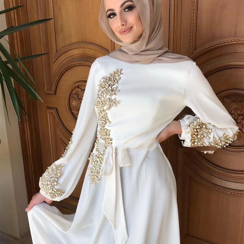 Neues muslimisches Robenkleid aus dem Nahen Osten für Frauen, großes, langärmliges Hui-Gebetskleid, Dubai-Roben-Damenbekleidung_voghion.com