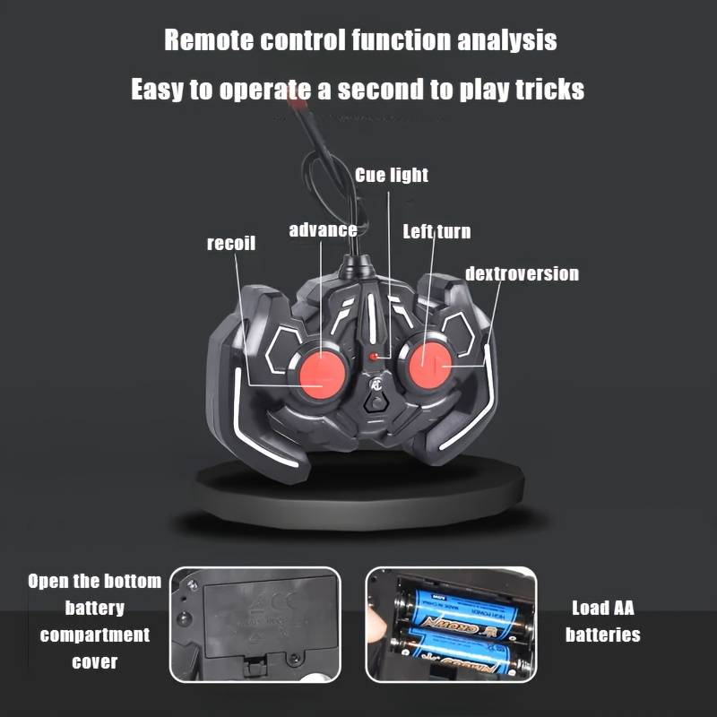 1pc Voiture d'escalade Rechargeable Télécommande Voiture Électrique Télécommande Véhicule Tout-terrain Jouet Voiture Convient pour Thanksgiving, Noël, etc._voghion.com