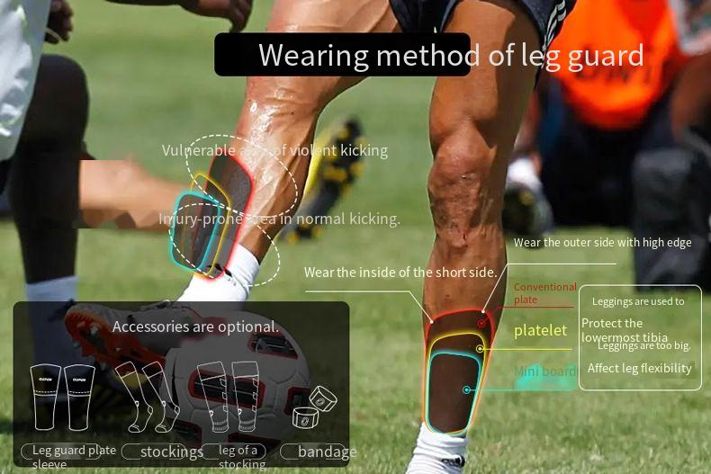 Tabellone di protezione per le gambe professionale, tabellone sportivo da calcio, tabellone di allenamento per bambini, tipo di inserto per foro d'aria, protezione_voghion.com