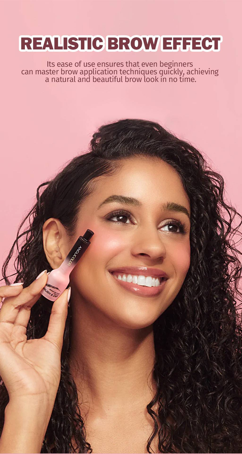 Brow Dye waterproof non-smudging big head brow brush long-lasting color does not remove makeup wild eyebrows_voghion.com