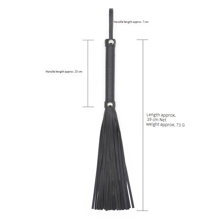 Fruste per prodotti sessuali, in pelle nera con unghie argentate, corte, in peluche nero, in finta pelle, fruste larghe, accessori per fruste, prodotti per la salute_voghion.com