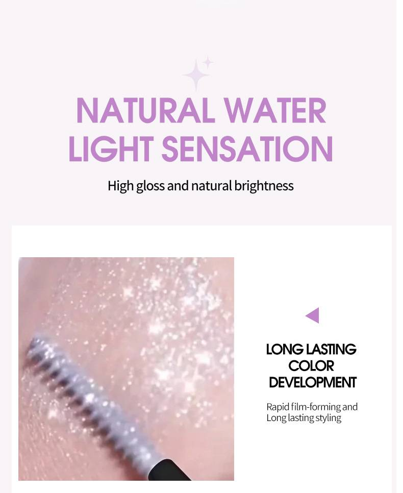 QICIY 3 - Mascara colorato e scintillante: impermeabile, denso, arriccia, allunga e sbava - A prova di sbavature_voghion.com