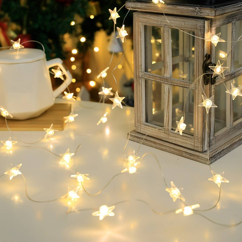 Luci decorative per la notte stellata, per Natale, matrimoni, feste, decorazioni per la casa e il camino, controllo tramite interruttore, luci di Natale, illuminazione per l'atmosfera delle feste_voghion.com