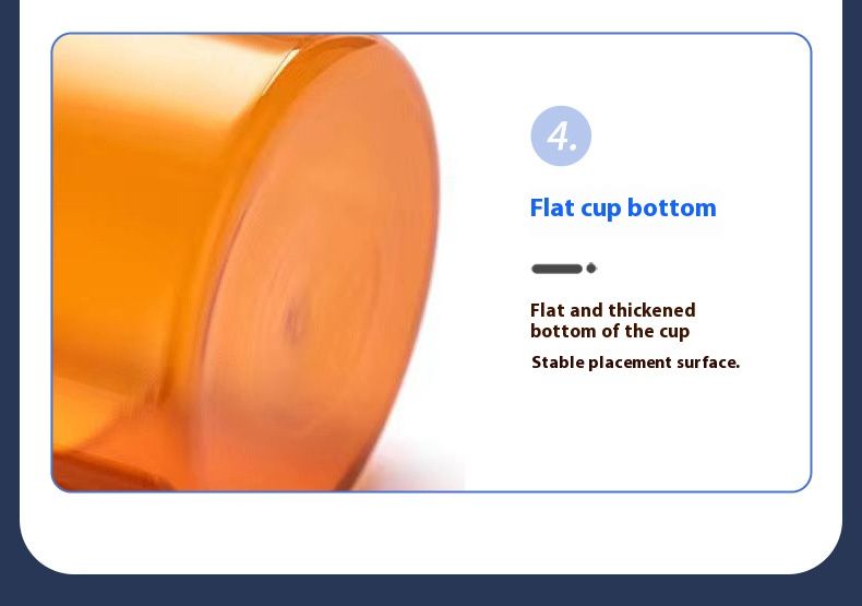 Modern Minimalist Flat Borosilicate Glass Cup, 300ml Heat-Resistant Drinking Glass For Coffee, Tea & Water, Handmade Clear & Colored Options_voghion.com