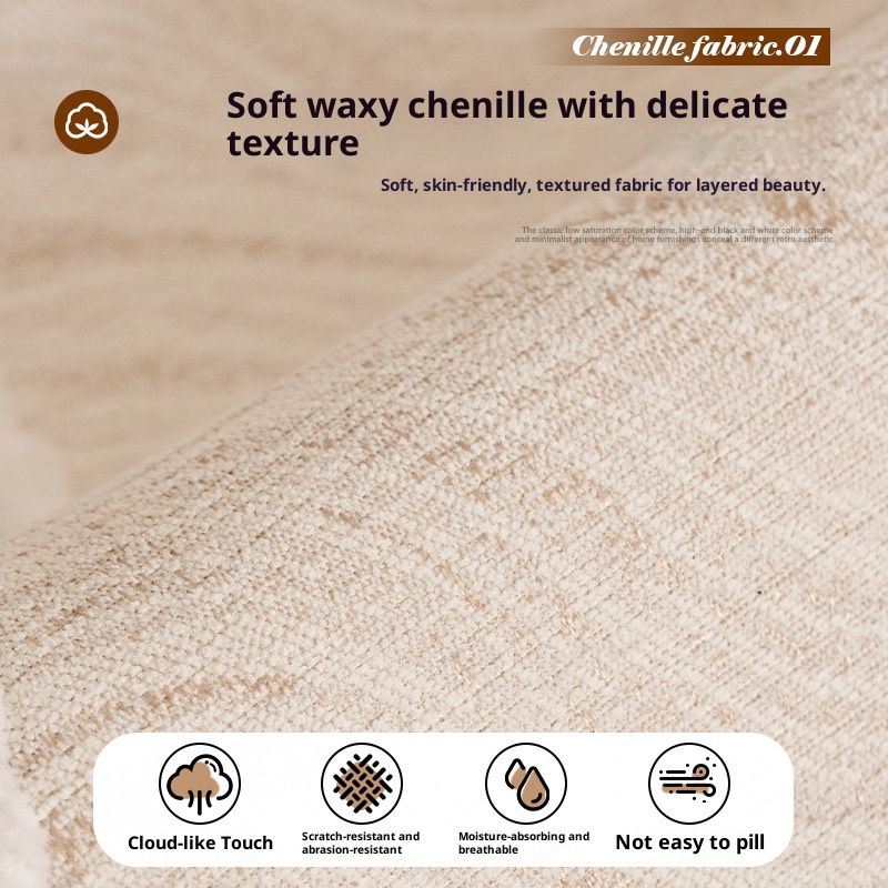 Chenille One-Piece Sectional Sofa Covers – Custom Fit For L-Shaped & Curved Couches (Non-Slip, Breathable, Modern Striped Design)_voghion.com