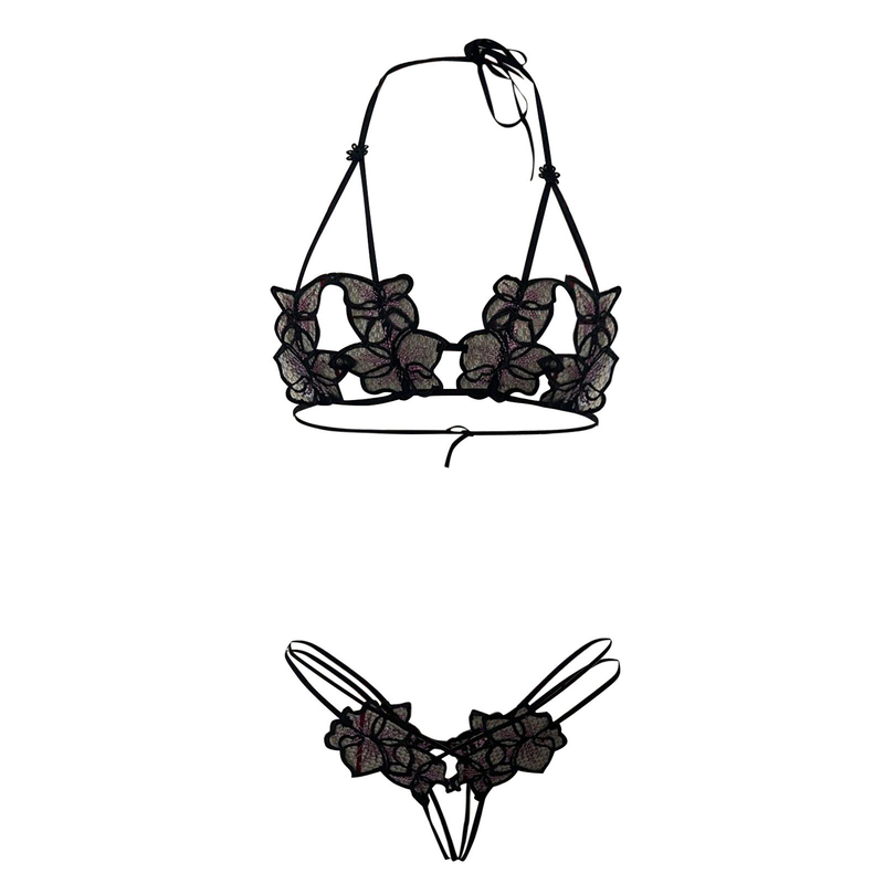 Sexiga spetsunderkläder Vuxenporr-bh-trosa Strumpebandsbälte Underw Set Hot erotisk kostym Plus Size Underkläder Babydoll_voghion.com