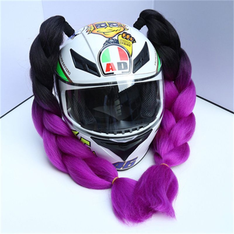 Helmet Thick Braid Accessories Universal Multiple Styles And Colors Motorcycle Decoration_voghion.com