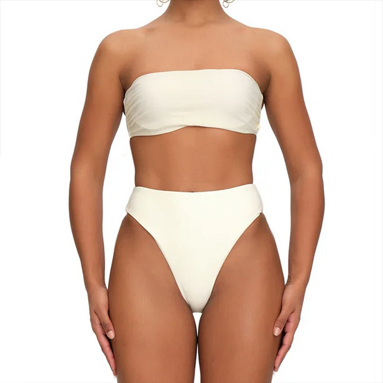 maillot de bain une pièce femme volant plissé une épaule_voghion.com