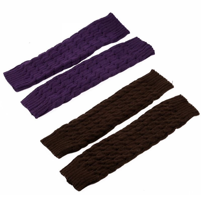 Grobe Wollsocken, Beinwärmer, gestapelte Socken im koreanischen Stil, gestrickte Beinabdeckungen für Herbst und Winter, grenzüberschreitende, achtstellige, gedrehte Beinschutzstiefel_voghion.com