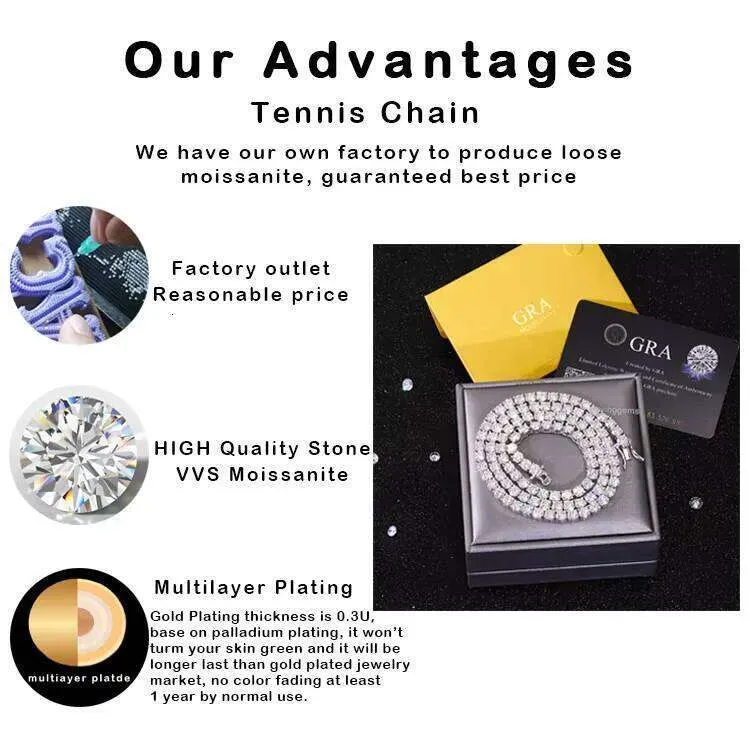 Special Design Hip Hop Cross ShapeTennis Sterling Sier Pass Dia Tester VVS Moissanite Tennis Chain Bracelet_voghion.com