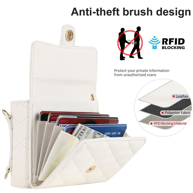 Z Flip4 5 Crossbody składany futerał na telefon skórzany pokrowiec akordeonowy odpowiedni do małego etui ochronnego na telefon Flip6_voghion.com