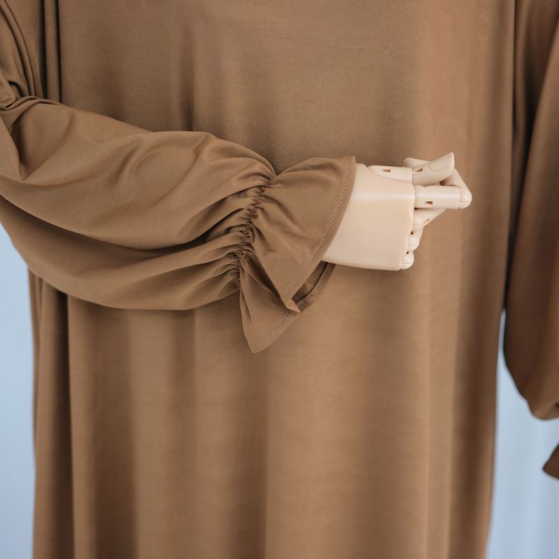 Women's Clothing Solid Color Hooded Casual Robe_voghion.com