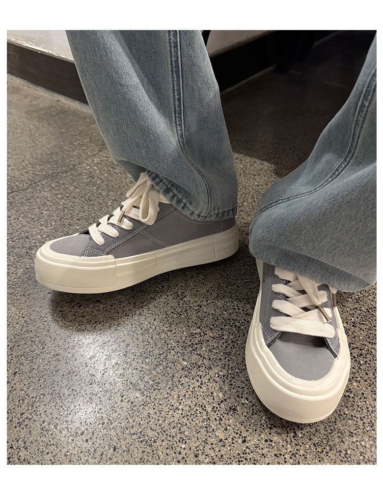 Trendige Herrenschuhe, modische Hunderte von Freizeitschuhen mit dicker Sohle_voghion.com