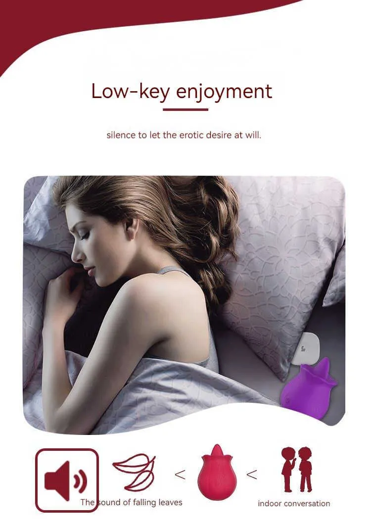 Massager Rose Vuxen Sexleksaker Med Tungan Slickande Vibratorer Kvinna För Kvinnor Bröstvårtan Klitoris Stimulator G-punkt Ma_voghion.com
