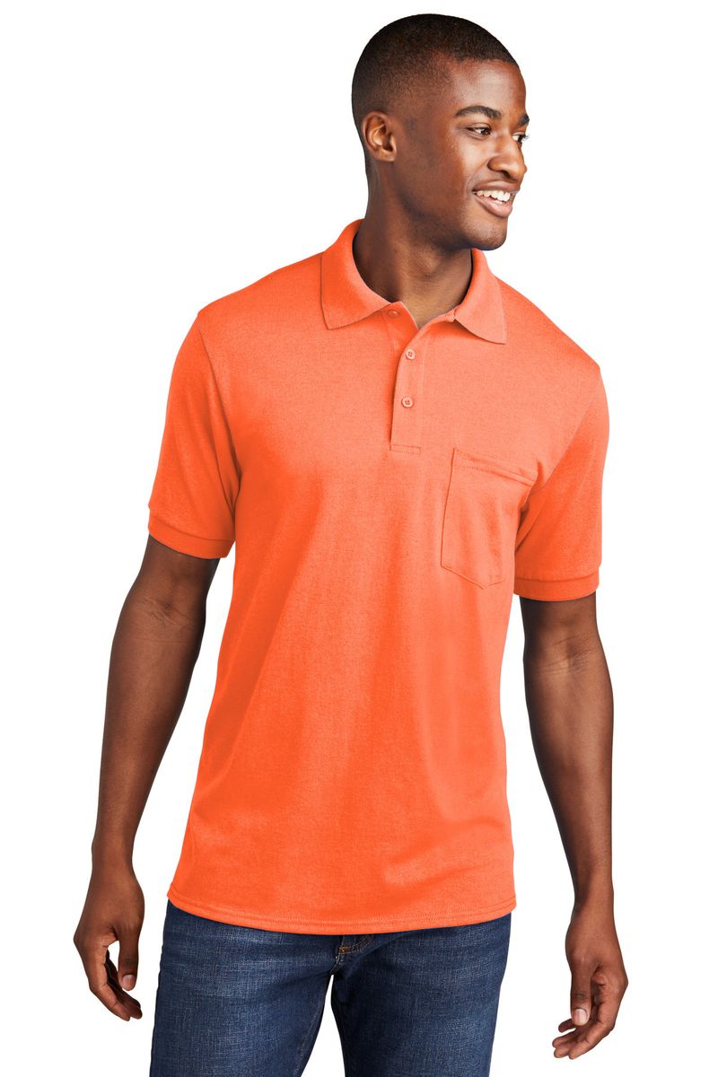 Port & Company Core Blend Jersey Knit Pocket Polo KP55P_voghion.com
