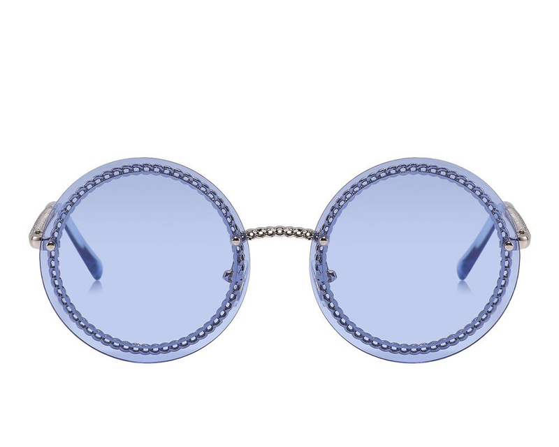 European and American metal round frame trendy women's sunglasses with high-quality ocean pieces for dressing with sunglasses_voghion.com