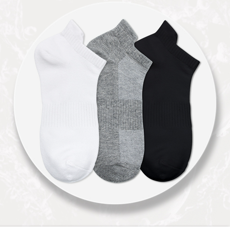 Kottengsocken Sportsocken fir Männer a Fraen, Laafsocken, einfarweg, lässeg, kuerz Schlauchsocken, véier Saisone, Bootsocken_voghion.com