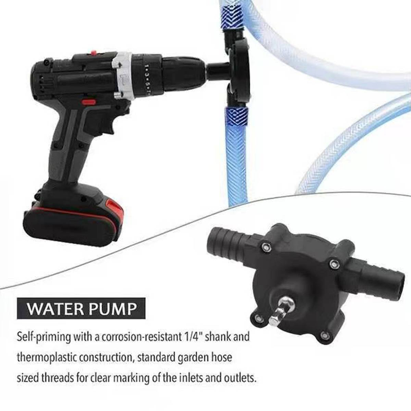 Kleine Haushaltswasserpumpe, Handbohrmaschine, Wasserpumpe, praktische Gleichstrom-Wasserpumpe, selbstansaugende Kreiselpumpe, Werkzeugzubehör_voghion.com
