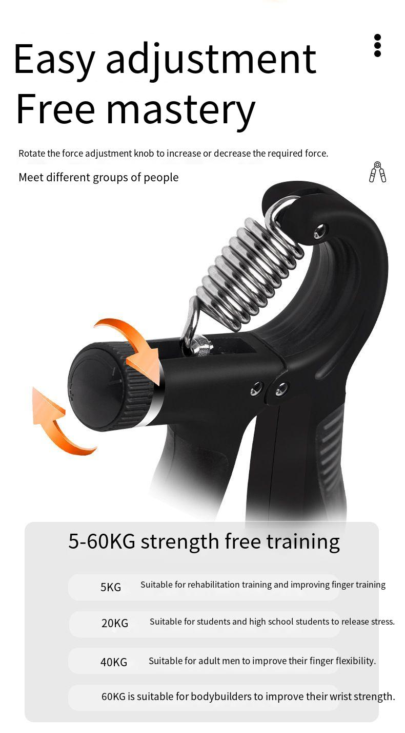 New R Type Electronic Counting Gripper, Easy To Adjust The Strength To Enhance The Finger And Arm Strength Equipment Trainer_voghion.com