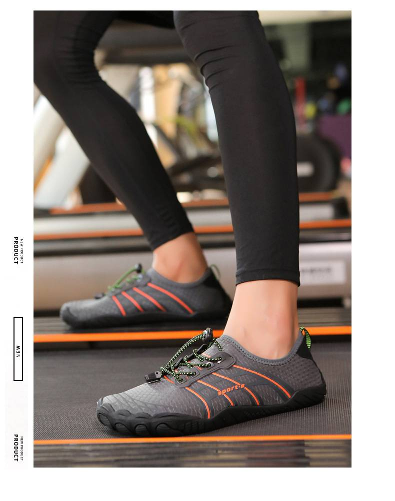 Sneakers basse unisex traspiranti – Scarpe da coppia con suola in gomma antiscivolo per trail running, danza e sport acquatici (nero/blu/grigio/rosa/chiaro di luna)_voghion.com