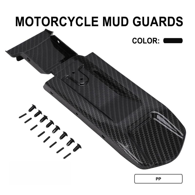 Guardabarros trasero de fibra de carbono PP de primera calidad, panel interior para motos y bicicletas eléctricas todoterreno, accesorios de modificación personalizados._voghion.com