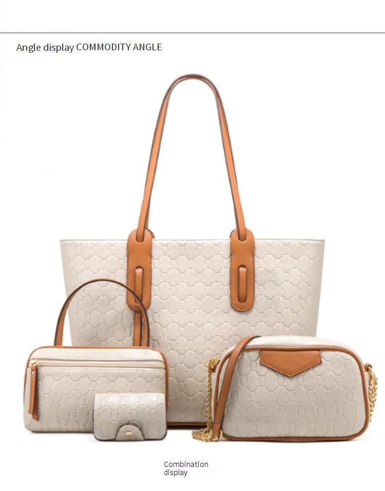 Elegante borsa tote vintage da donna - spaziosa borsa a tracolla in pelle PU con stampa floreale e scomparti multipli_voghion.com