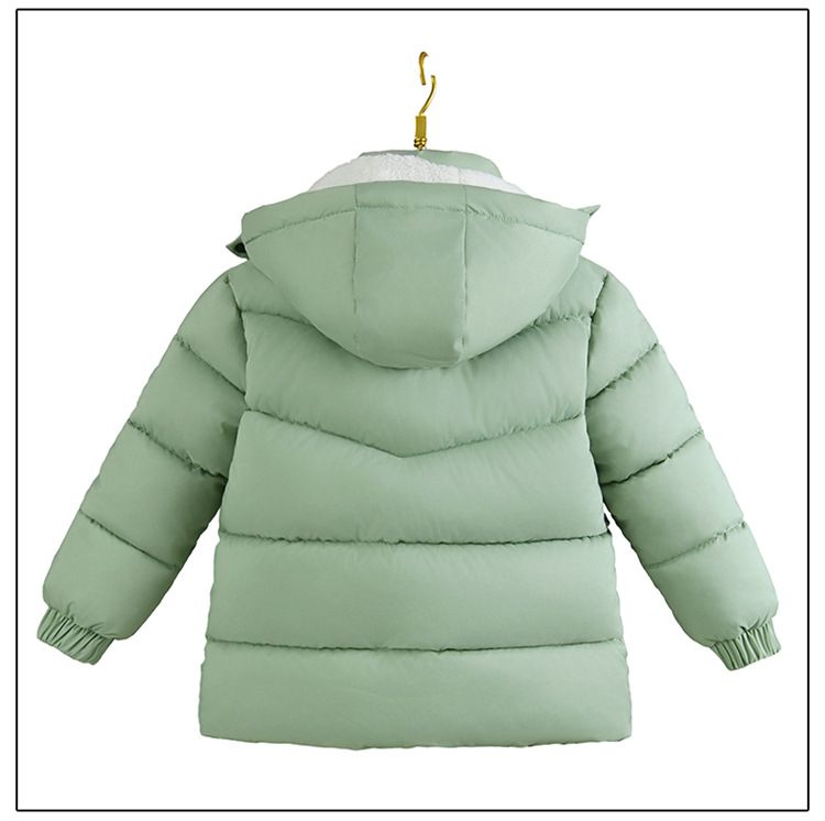 Chaqueta acolchada de algodón de invierno para niño, de comercio exterior, gruesa, de estilo corto y moderno, con borde cruzado, venta directa de fábrica_voghion.com