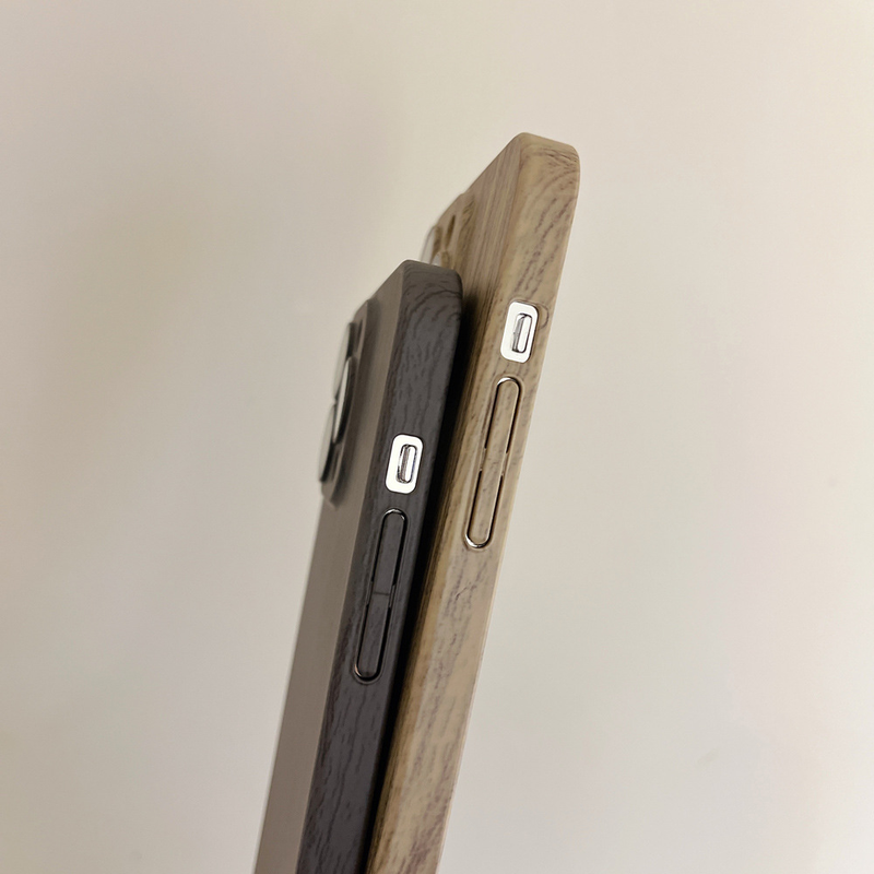 Magnéitesch drahtlos Opluedung mat Walnussholzmaserung, gëeegent fir iPhone 14 mat Lënsenfolie, Handyhülle fir Apple 13 All-inclusive 12 Hard Shell_voghion.com